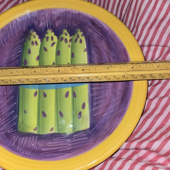 222 Fifth Ave Stoneware Plates Serving Salads, Asparagus, Artichokes, etc... - Picture 9 of 16